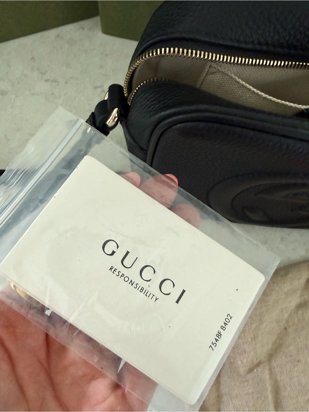 Gucci Black Soho Leather Tassel Crossbody Bag - Picture 10 of 13